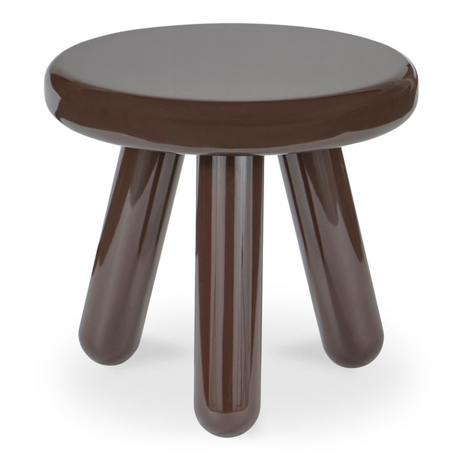 Joy Accent Table Dark Brown Lacquer by Moes Home