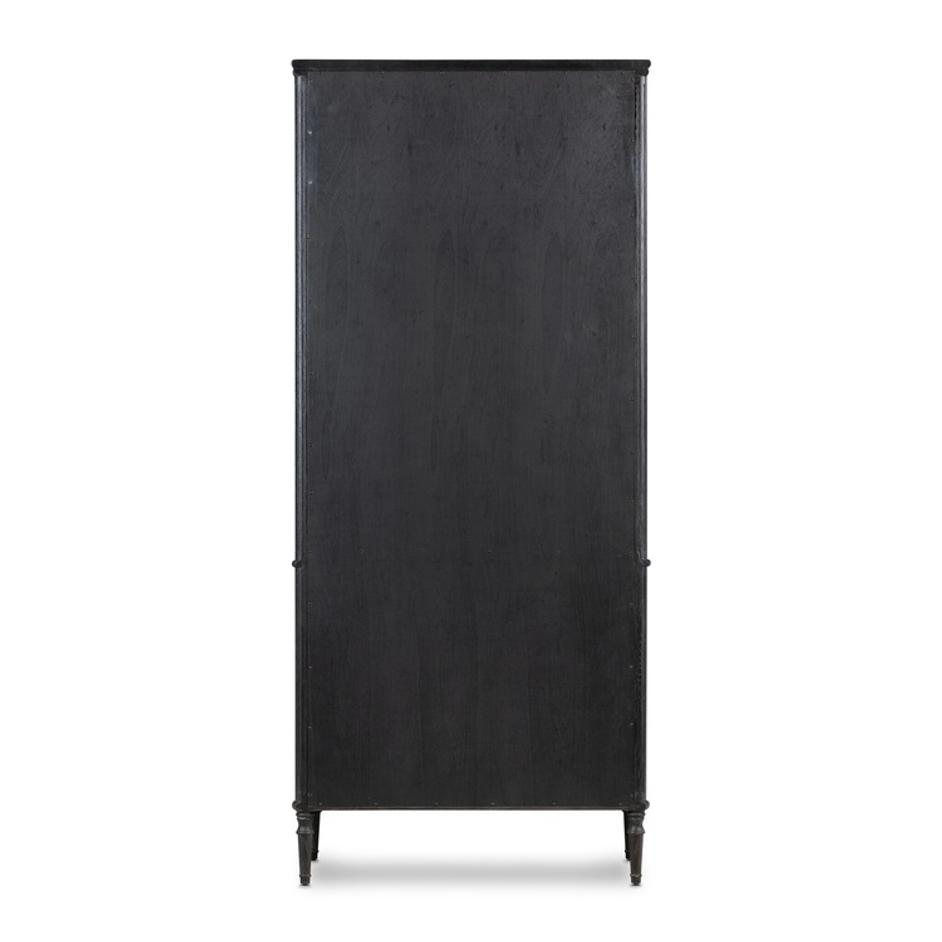 Toulouse Cabinet - Distressed Black Oak by Four Hands