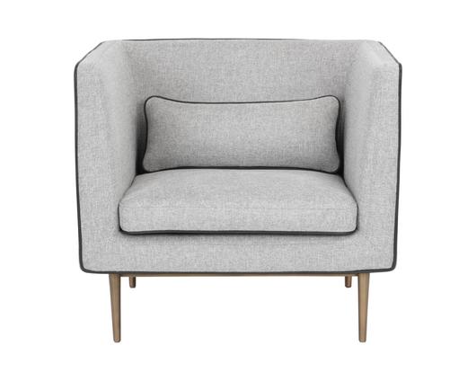 BATAVIA ARMCHAIR - BELFAST HEATHER GREY by Sunpan