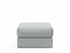 CORNILA OTTOMAN in MELANGE GREY FABRIC 538 by INNOVATION USA