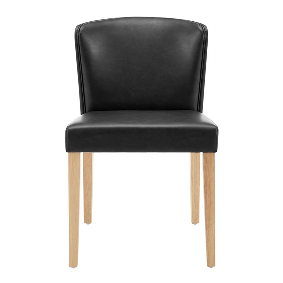 Albie KD PU Dining Side Chair, Casa Black by New Pacific Direct