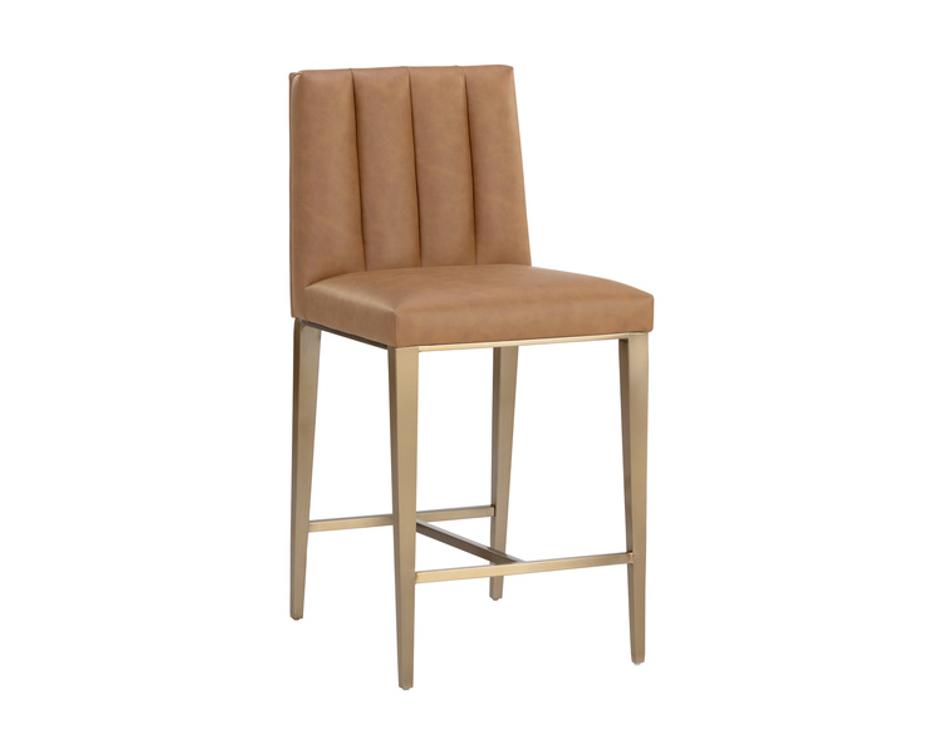 WILBUR COUNTER STOOL - MILLIKEN COGNAC by Sunpan