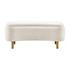 Leony Chenille Storage Bench, Seneca Beige  by New Pacific Direct