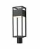 Barwick 1 Light Outdoor Post Mount Fixture in Black Finish by Z-Lite