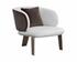 GARRY LOUNGE CHAIR - SAN REMO WINTER CLOUD / MEG ASH by Sunpan