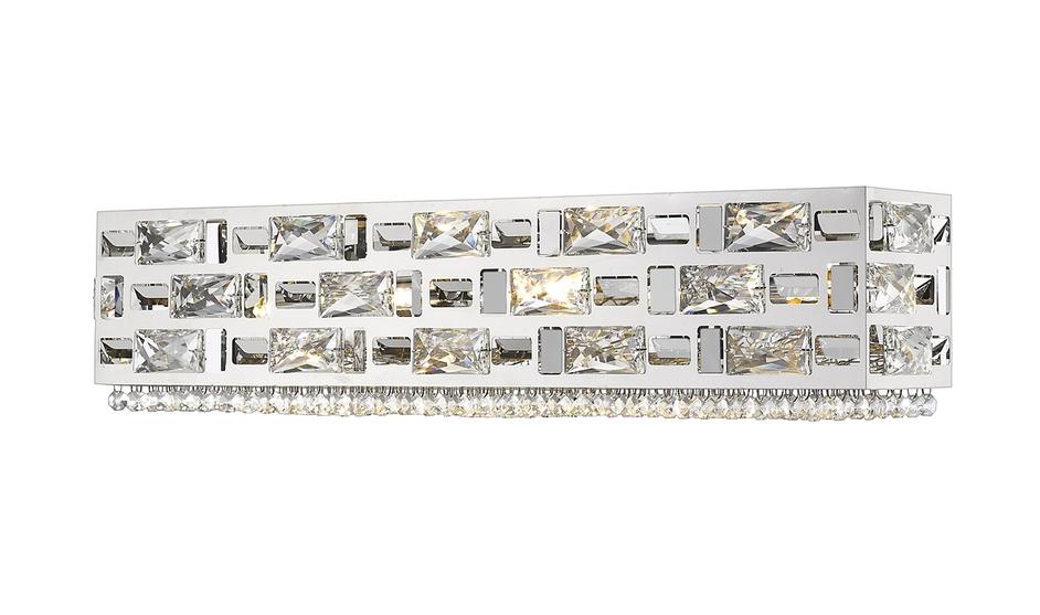 Aludra 5 Light Vanity  in Chrome Finish by Z-Lite