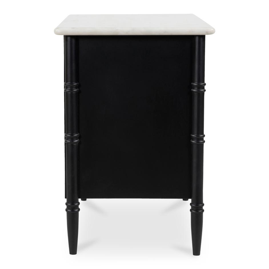 Eleanor Nightstand Black by Moes Home