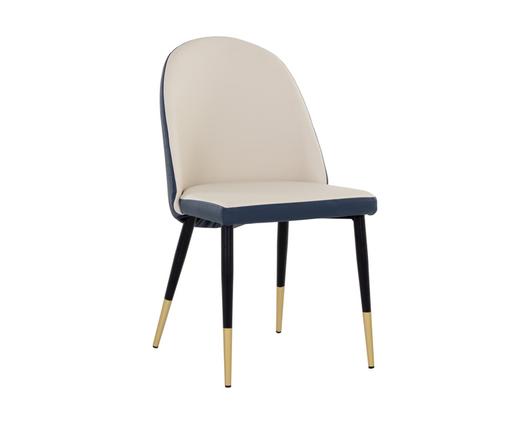 KLINE DINING CHAIR - DILLON CREAM / DILLON THUNDER by Sunpan