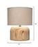 Timber Table Lamp with Linen Shade by Jamie Young