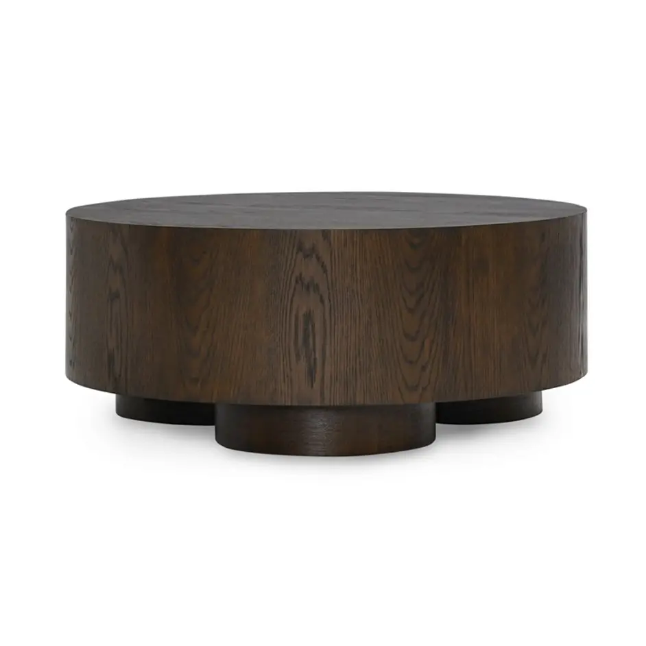 Runa Oak Veneer 42" Coffee Table Coffee Brown by Classic Home