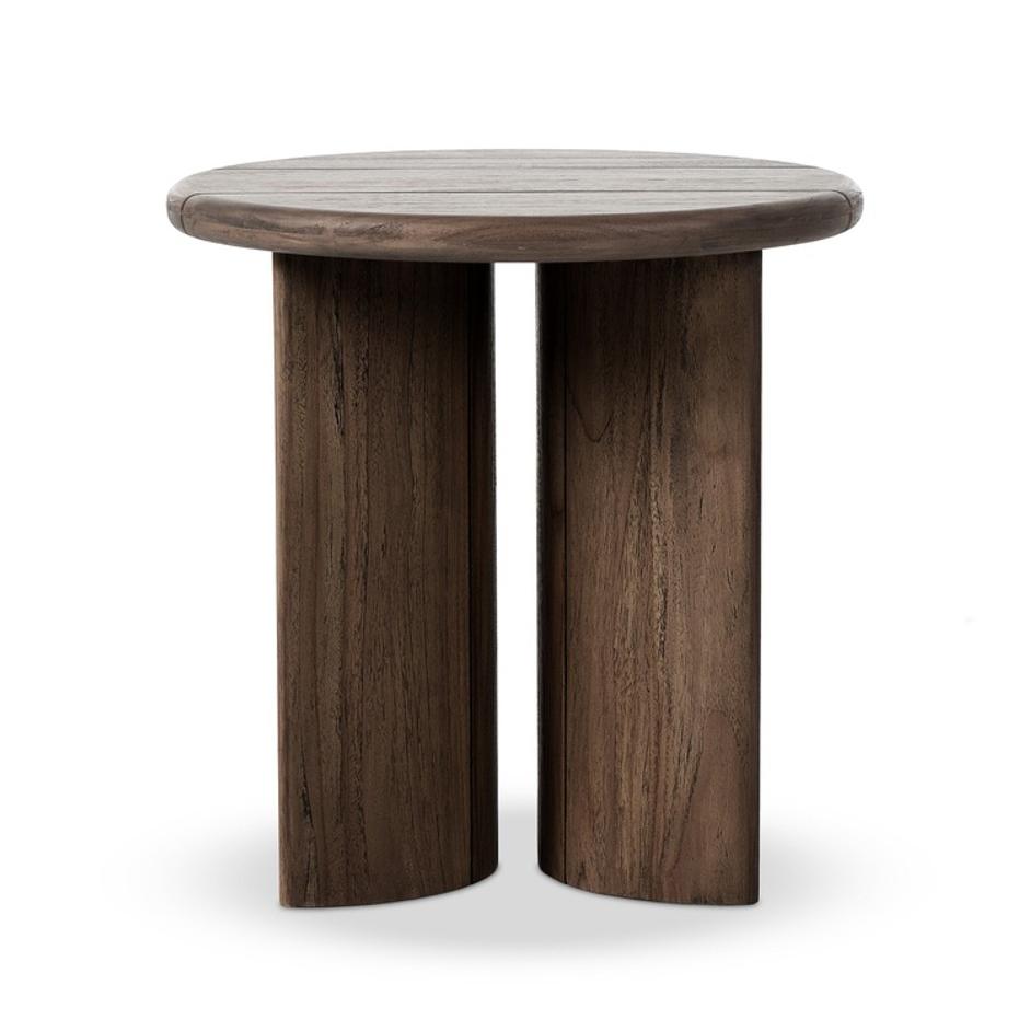 Paden Outdoor End Table In Stained Toasted Brown And FSC by Four Hands