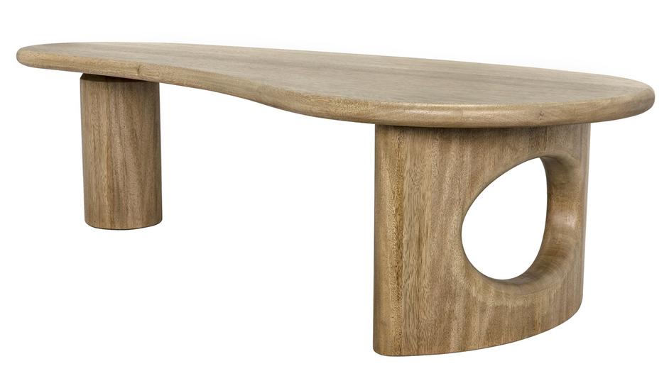 Harvey Washed Walnut Coffee Table by Noir Furniture