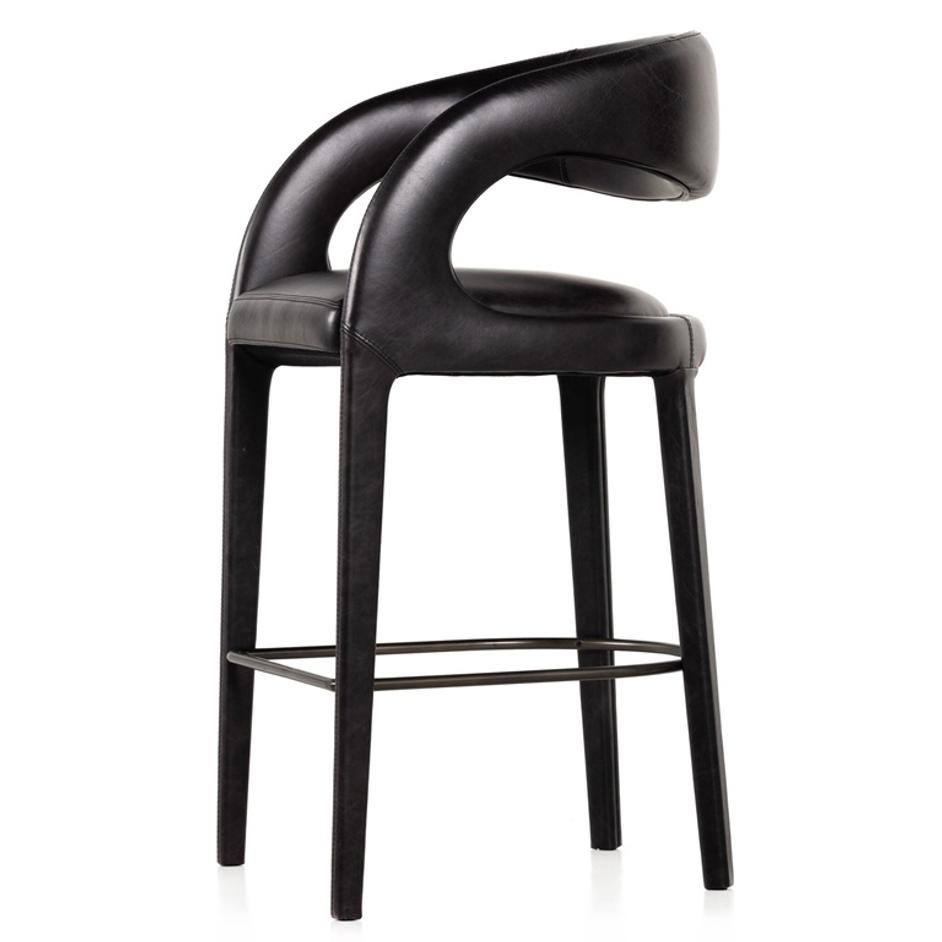 Hawkins Bar + Counter Stool - Sonoma Black by Four Hands