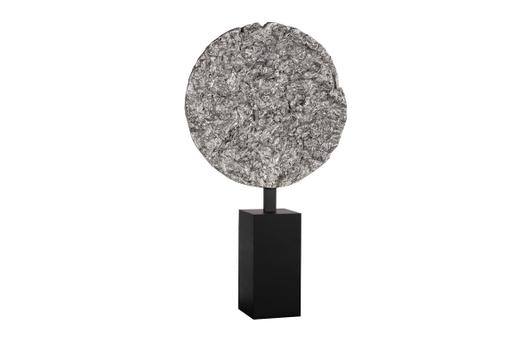 Cast Colossal Root On Stand Sculpture, Silver Leaf, KD by Phillips Collection