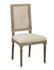 Linen & Oak Caned Back Side Chair by Furniture Classics