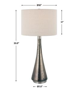 Contour Metallic Glass Table Lamp by Uttermost