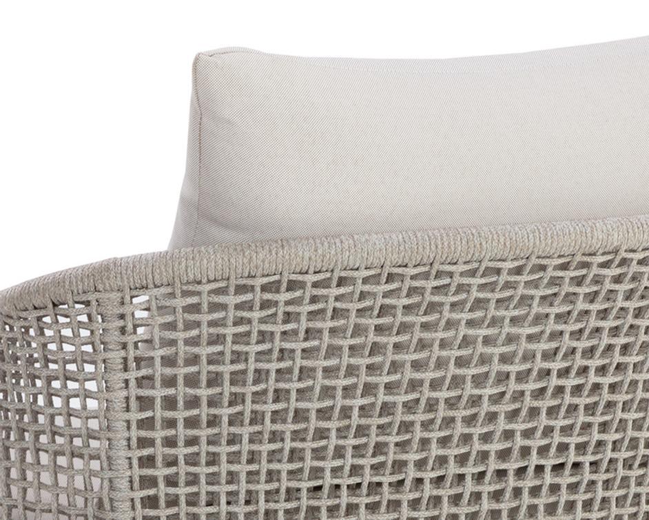 CAPRI LOUNGE CHAIR - DRIFT BROWN - PALAZZO CREAM by Sunpan