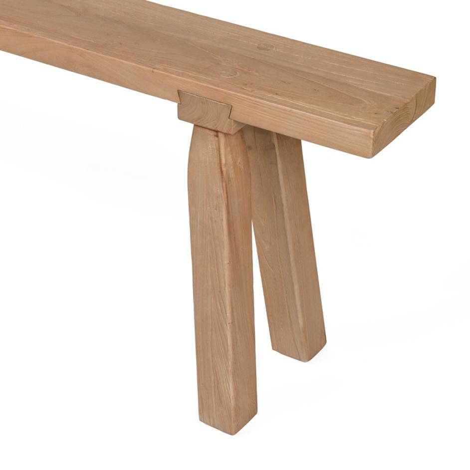 Lahana Accent Bench In Natural Elm by FOUR HANDS