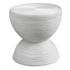 Bongo White Rattan Side Table by Uttermost