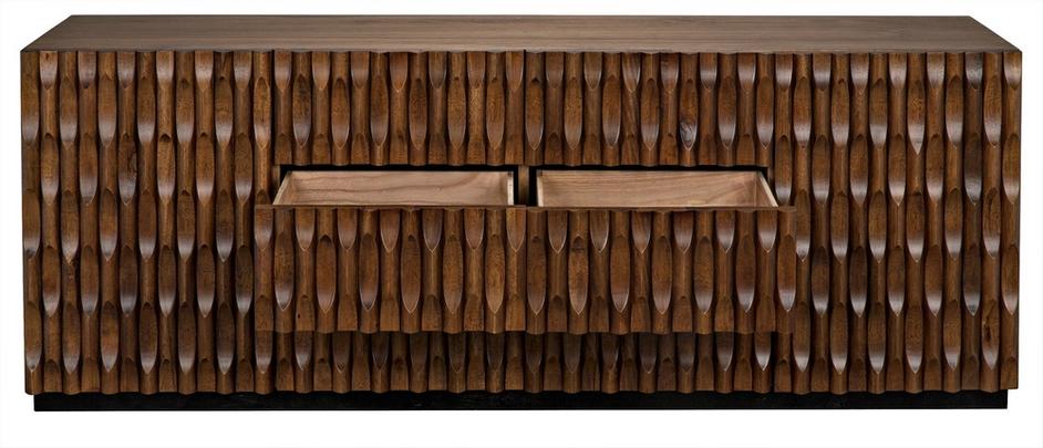 Alameda Large Sideboard in Dark Walnut Finish by Noir Furniture