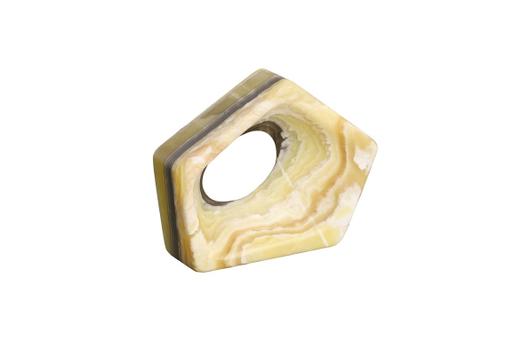 Onyx Triangle Sculpture, Zebra by Phillips Collection