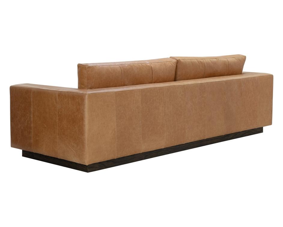 ANAKIN SOFA - DARK BROWN - TUSCANY COGNAC LEATHER by Sunpan