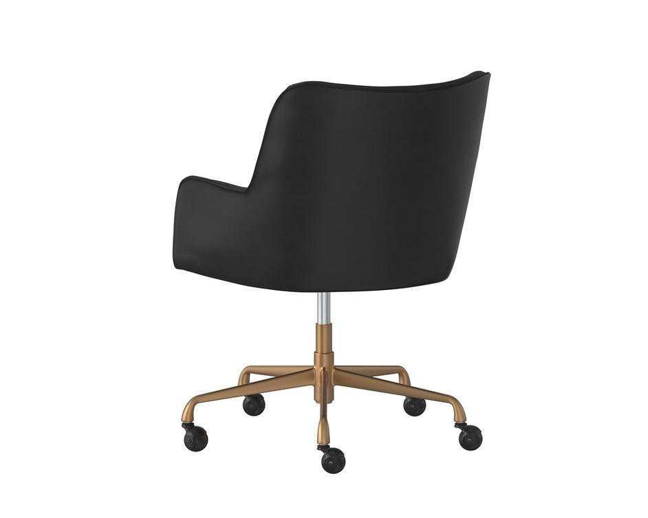 FRANKLIN OFFICE CHAIR - VINTAGE BLACK by Sunpan