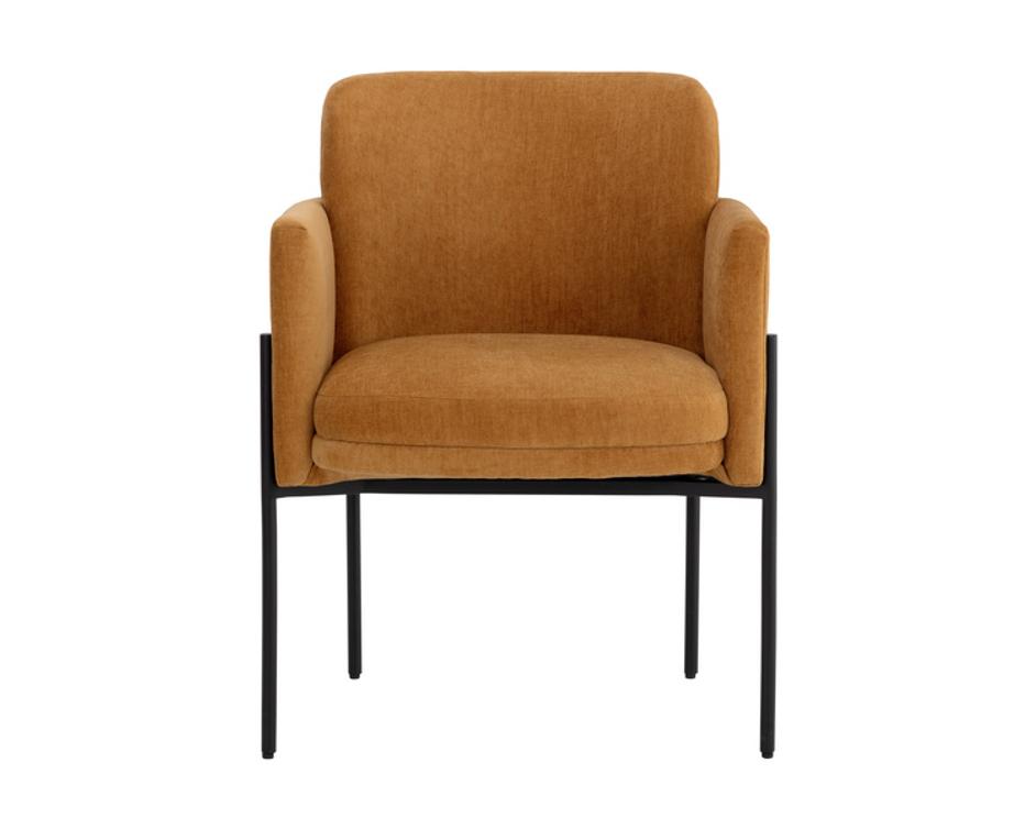 RICHIE DINING ARMCHAIR - BLACK - DANNY AMBER by Sunpan