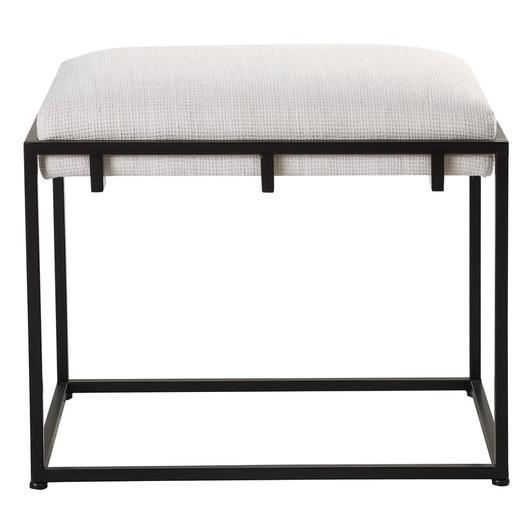 Paradox White Small Bench by Uttermost
