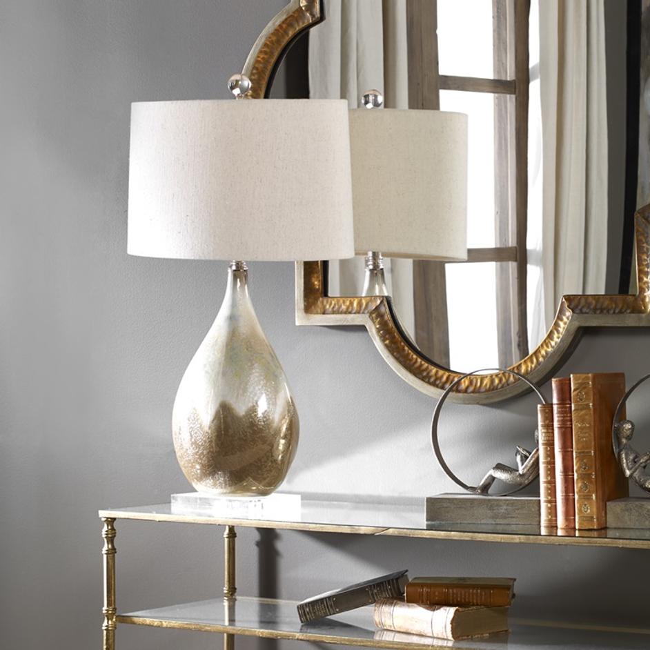 Flavian Glazed Ceramic Lamp by Uttermost