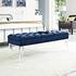 Percival Performance Velvet Bench In Navy by Modway Furniture