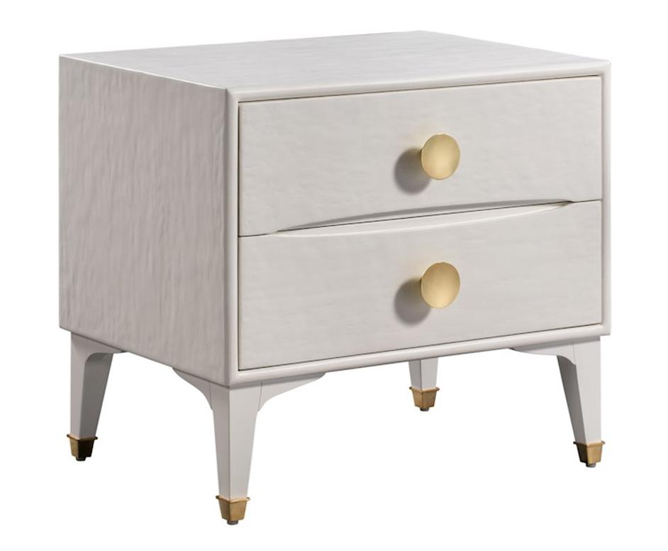 Divine White Nightstand by tov furniture