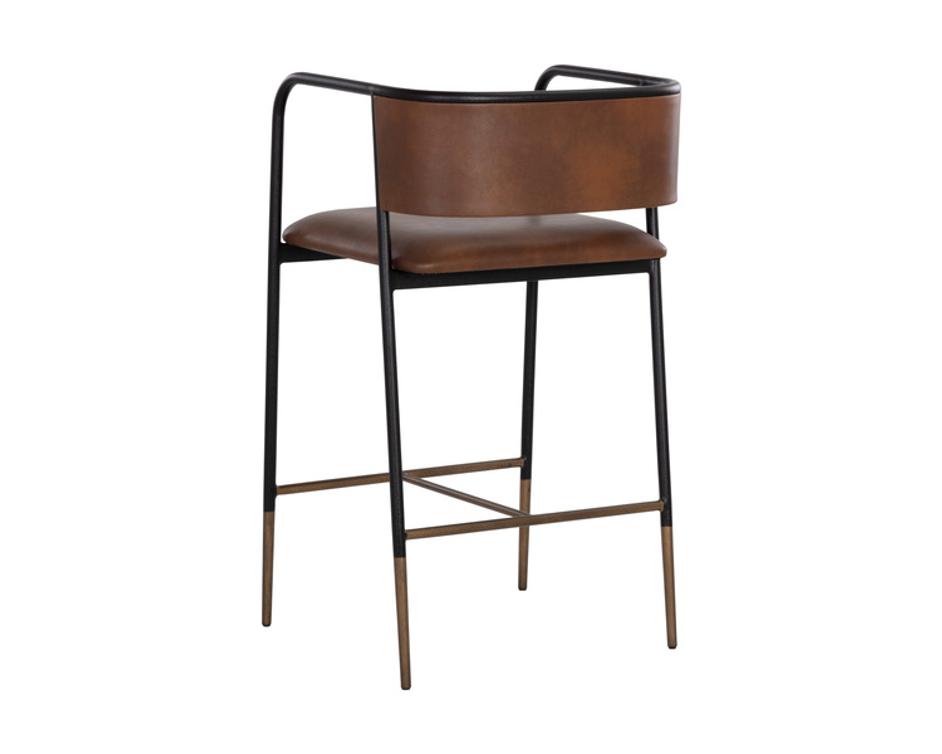 BRENAN COUNTER STOOL - BRAVO COGNAC by Sunpan