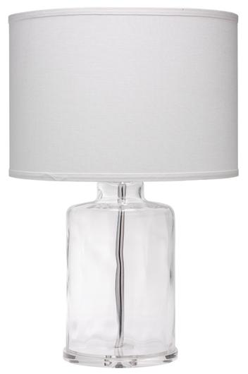 Napa Glass Table Lamp with Linen Shade by Jamie Young