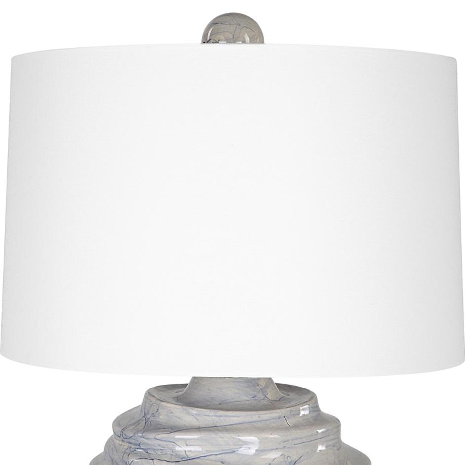 Waves Blue & White Accent Lamp by Uttermost
