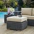 Kindle Outdoor Patio Sunbrella® Ottoman In Canvas Antique Beige by Modway Furniture
