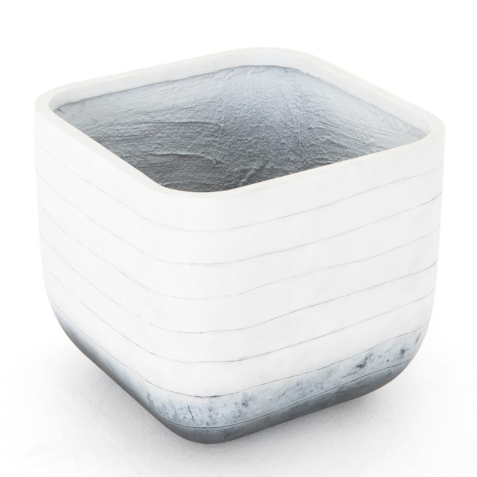 Ingall Square Planter-Grey Ombre by FOUR HANDS