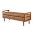 William KD PU Bench, Vintage Cider by New Pacific Direct