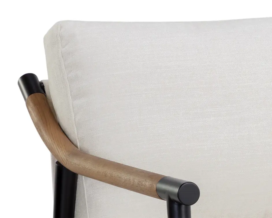 MEADOW ARMCHAIR - HEATHER IVORY TWEED by Sunpan
