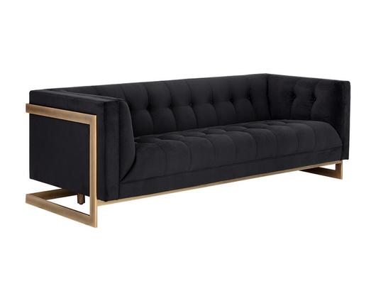 Ekon Sofa - Abbington Black by Sunpan