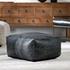 Leather Pouf by Classic Home
