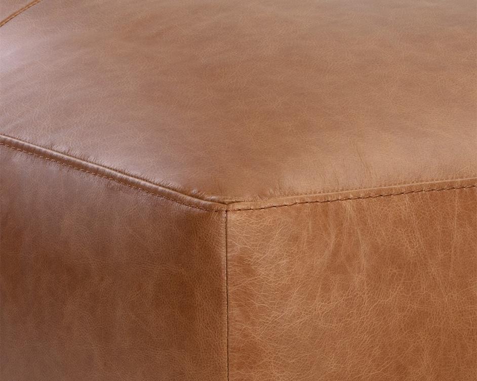 Watson Modular - Ottoman - Marseille Camel Leather by Sunpan