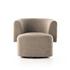 Tybalt Swivel Chair In Sheepskin Camel by FOUR HANDS