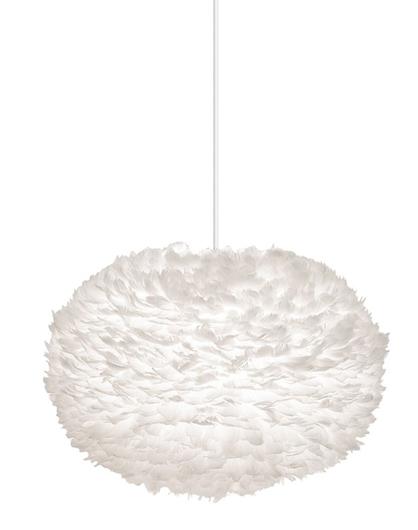 Eos XL Plug-In Pendant in White with White Cord by UMAGE