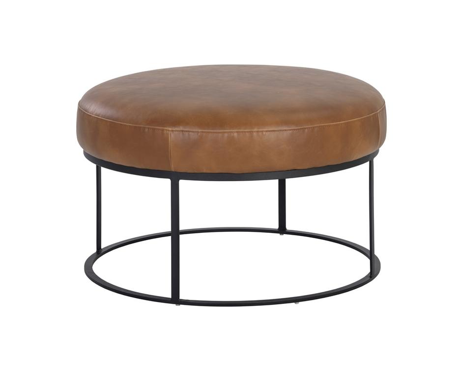 Elgin Ottoman - Tobacco Tan by Sunpan