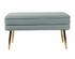 Ziva Sea Blue Velvet Storage Bench by tov furniture