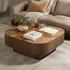 Blanco Coffee Table In Warm Umber Burl by FOUR HANDS