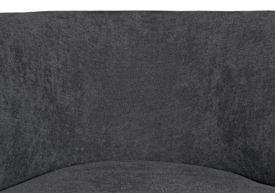 Laffont Sungkai/Mindi Chair in Charcoal Black with Ocean Grey Fabric by Noir Furniture