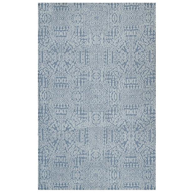Hamlyn Contemporary Moroccan 8X10 Area Rug In Ivory And Light Blue by Modway Furniture