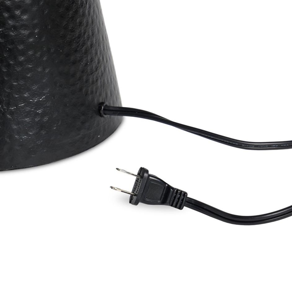Ziggy Table Lamp - Hammered Black Aluminum by Four Hands